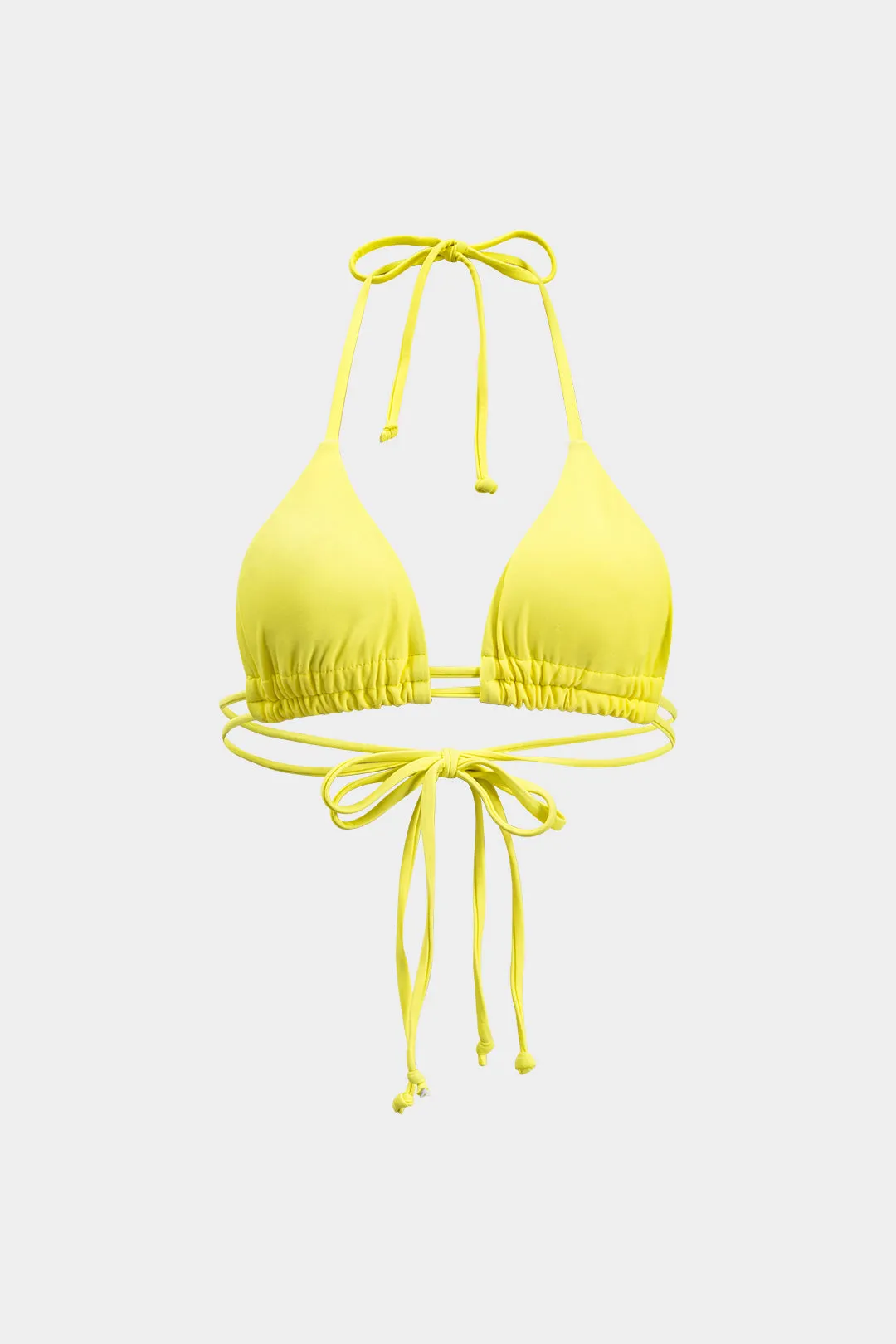 Kontrast Abstrakt print Mesh Ruched Tie Up bagløs bikini og slips Knot Cover Up Set sold by Micas product image thumbnail 2