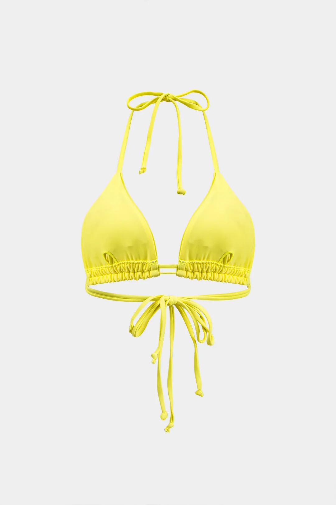 Kontrast Abstrakt print Mesh Ruched Tie Up bagløs bikini og slips Knot Cover Up Set sold by Micas product image thumbnail 3