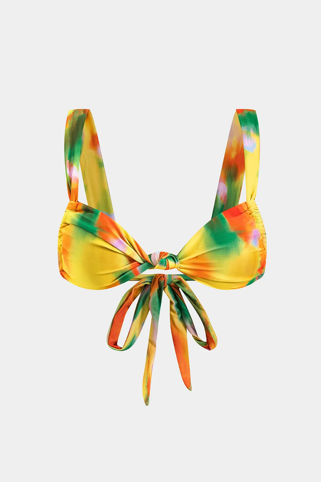 Bind farvestofprint Ruched Twist Knot Tie Back Bikini Set sold by Micas product image thumbnail 4