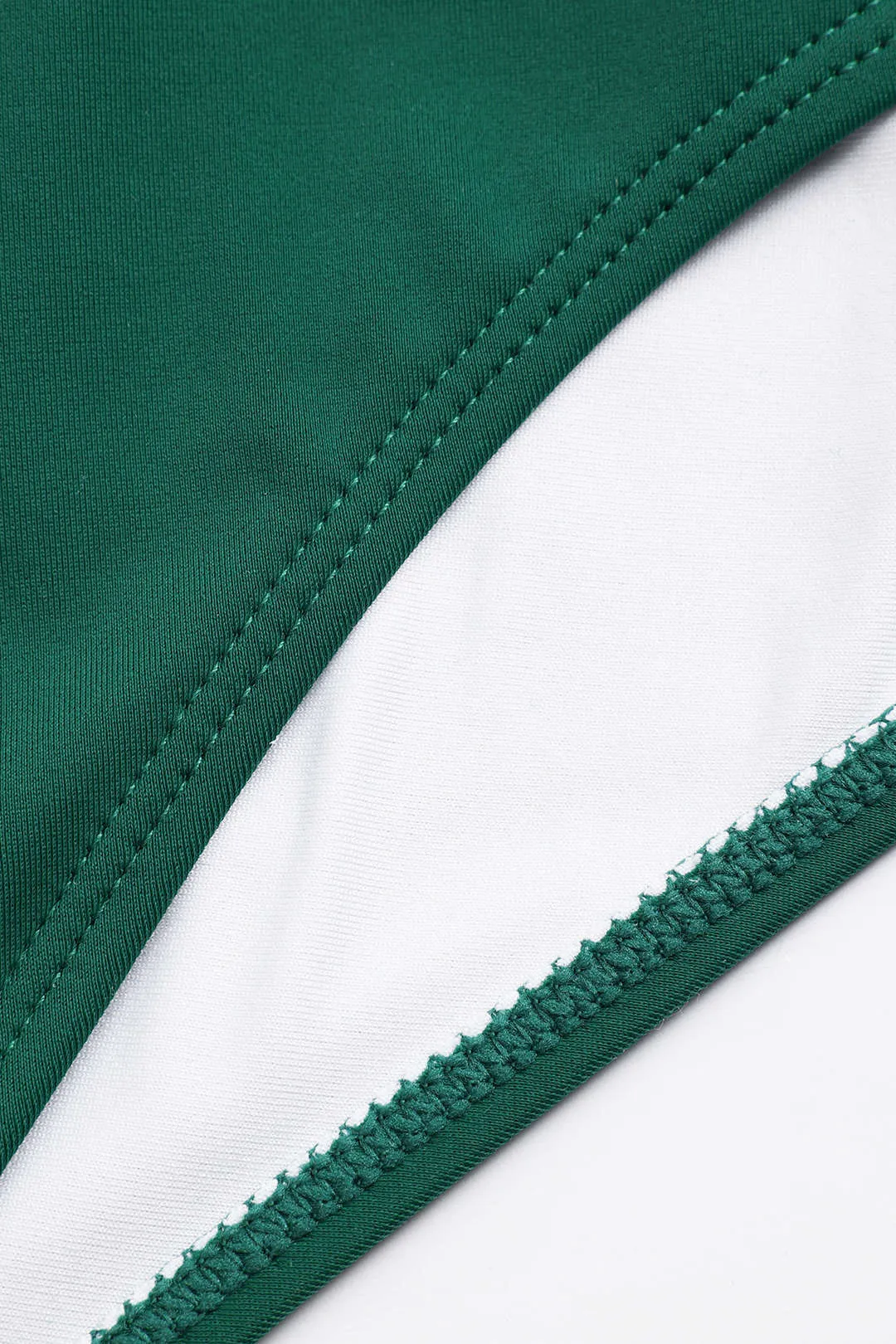 Metallisk udsmykning Ruched Tie Up Backless Bikini Set sold by Micas product image thumbnail 4