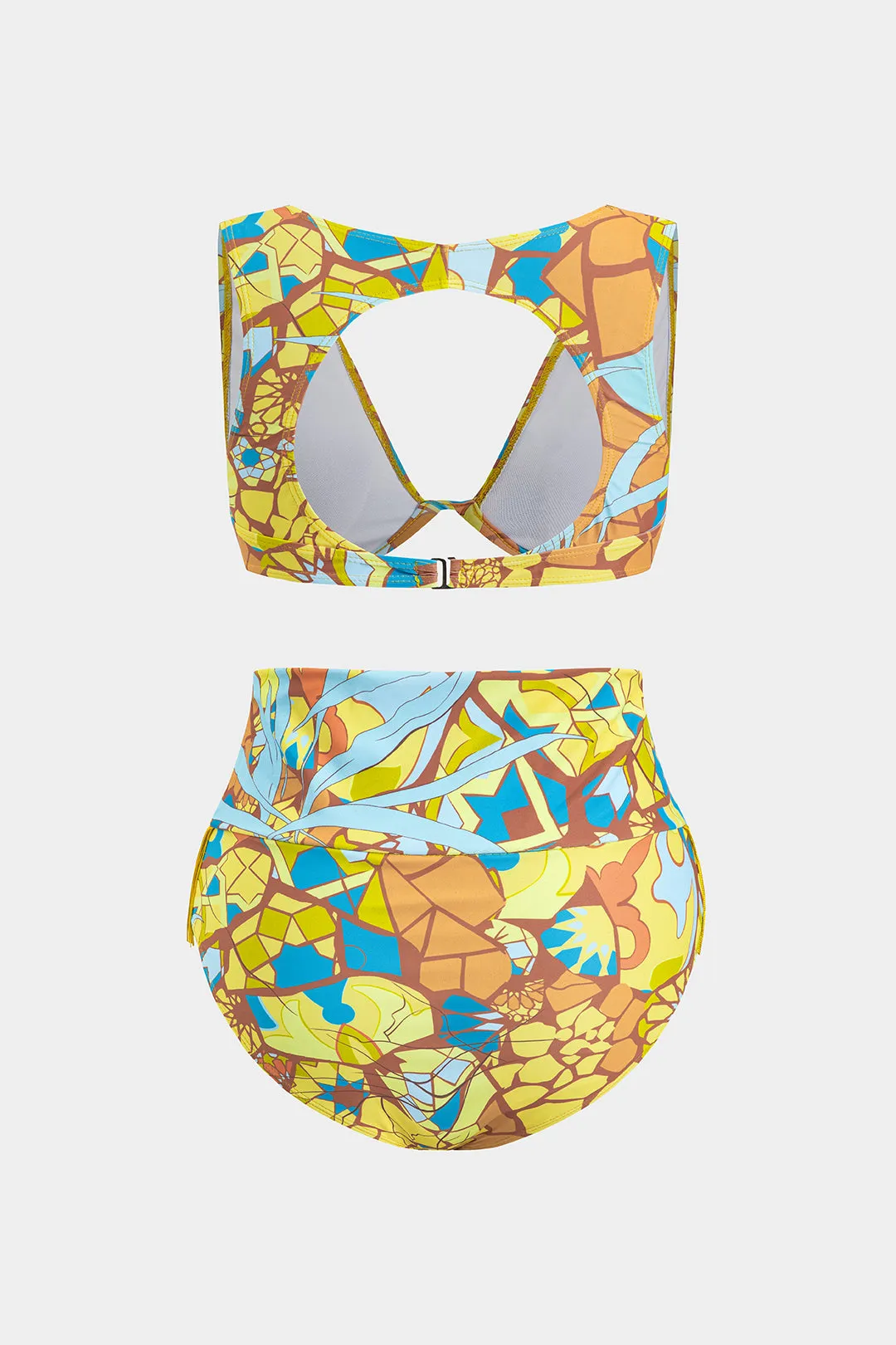 Tropisk print frynse rygfri bikini sæt sold by Micas product image thumbnail 3