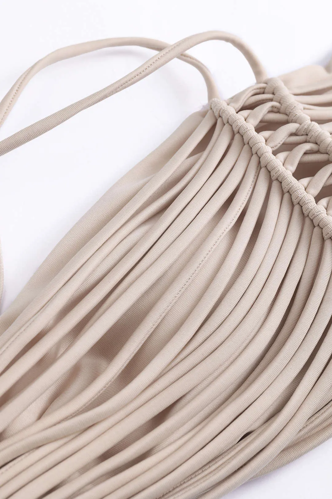 RUCHED TIE UP BACKLESS BIKINI SET sold by Micas product image thumbnail 5