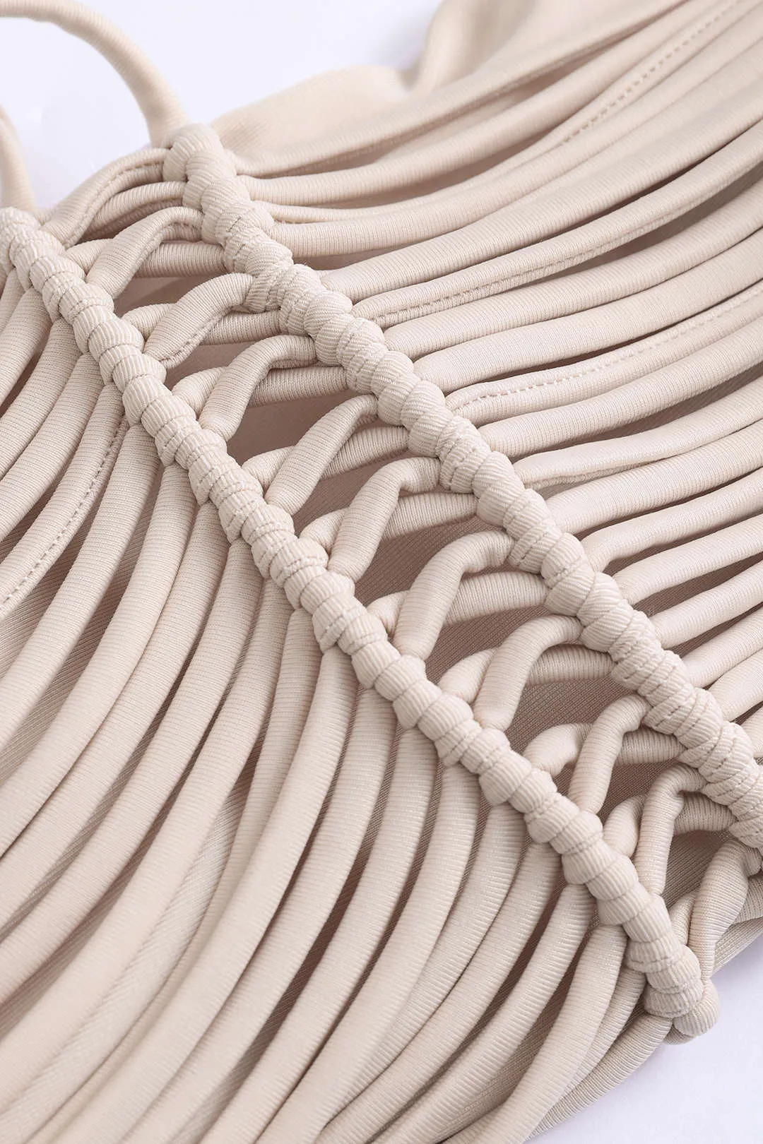 RUCHED TIE UP BACKLESS BIKINI SET sold by Micas product image thumbnail 4