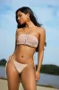 RUCHED TIE UP BACKLESS BIKINI SET sold by Micas