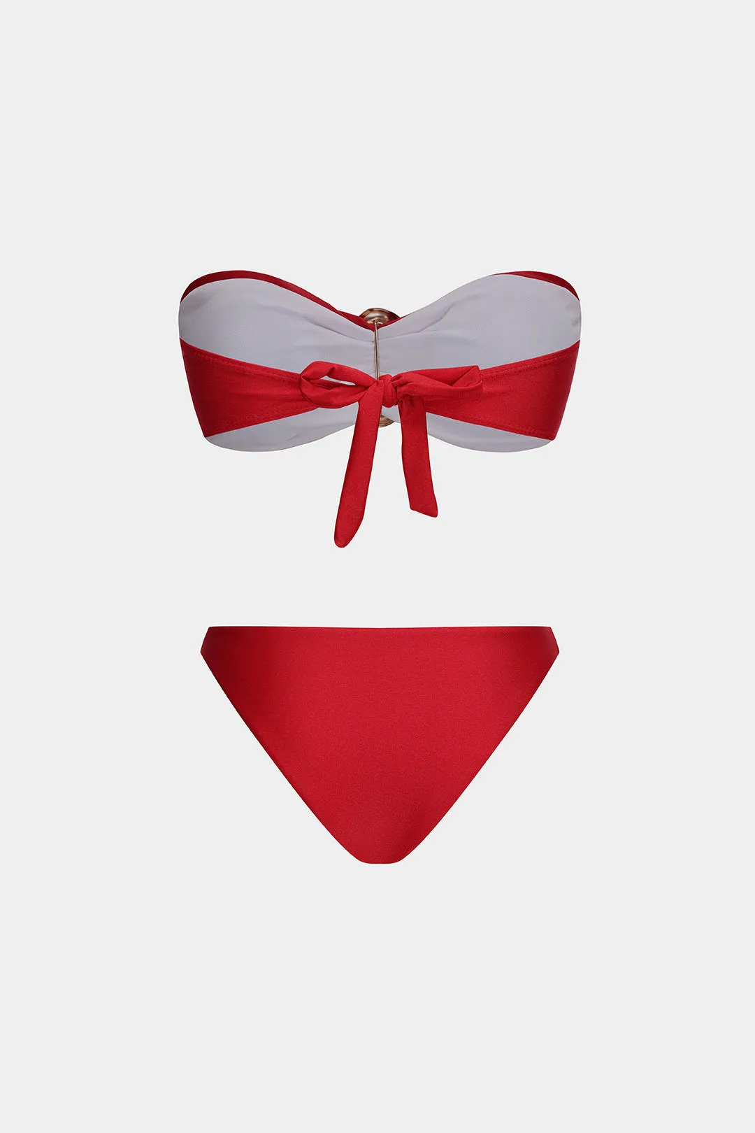 Metallisk slips tilbage bagløst bikini -sæt sold by Micas product image thumbnail 2