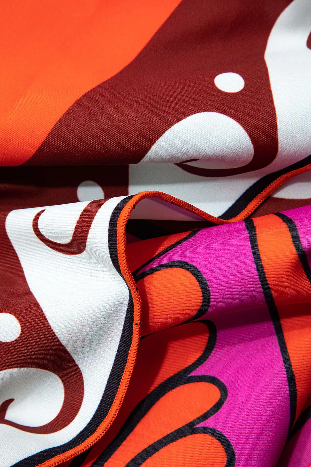 Tropisk print chiffon ruched cover up sold by Micas product image thumbnail 4