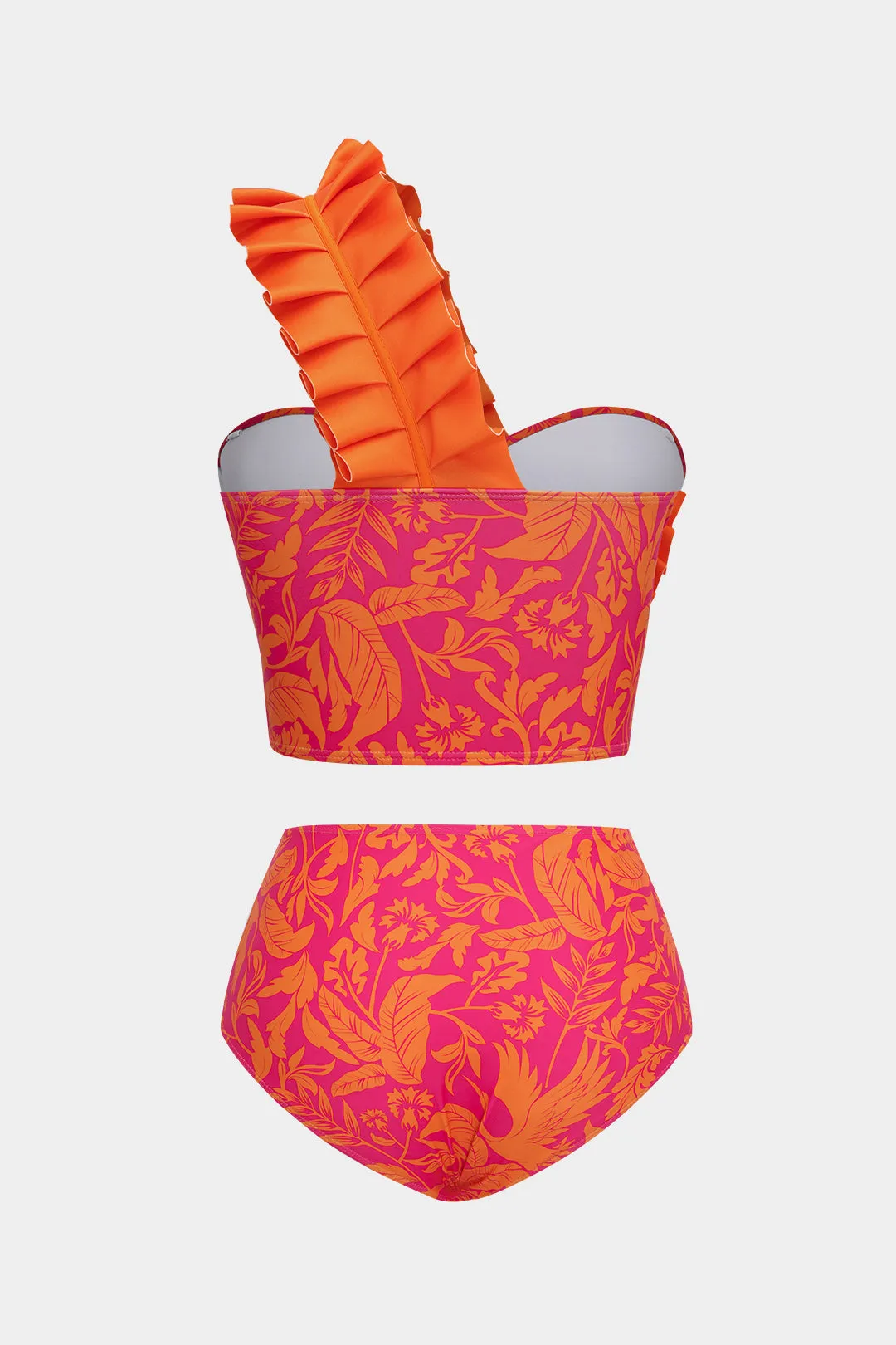 Blade Print Ruffle Bustier Bikini Set sold by Micas product image thumbnail 3