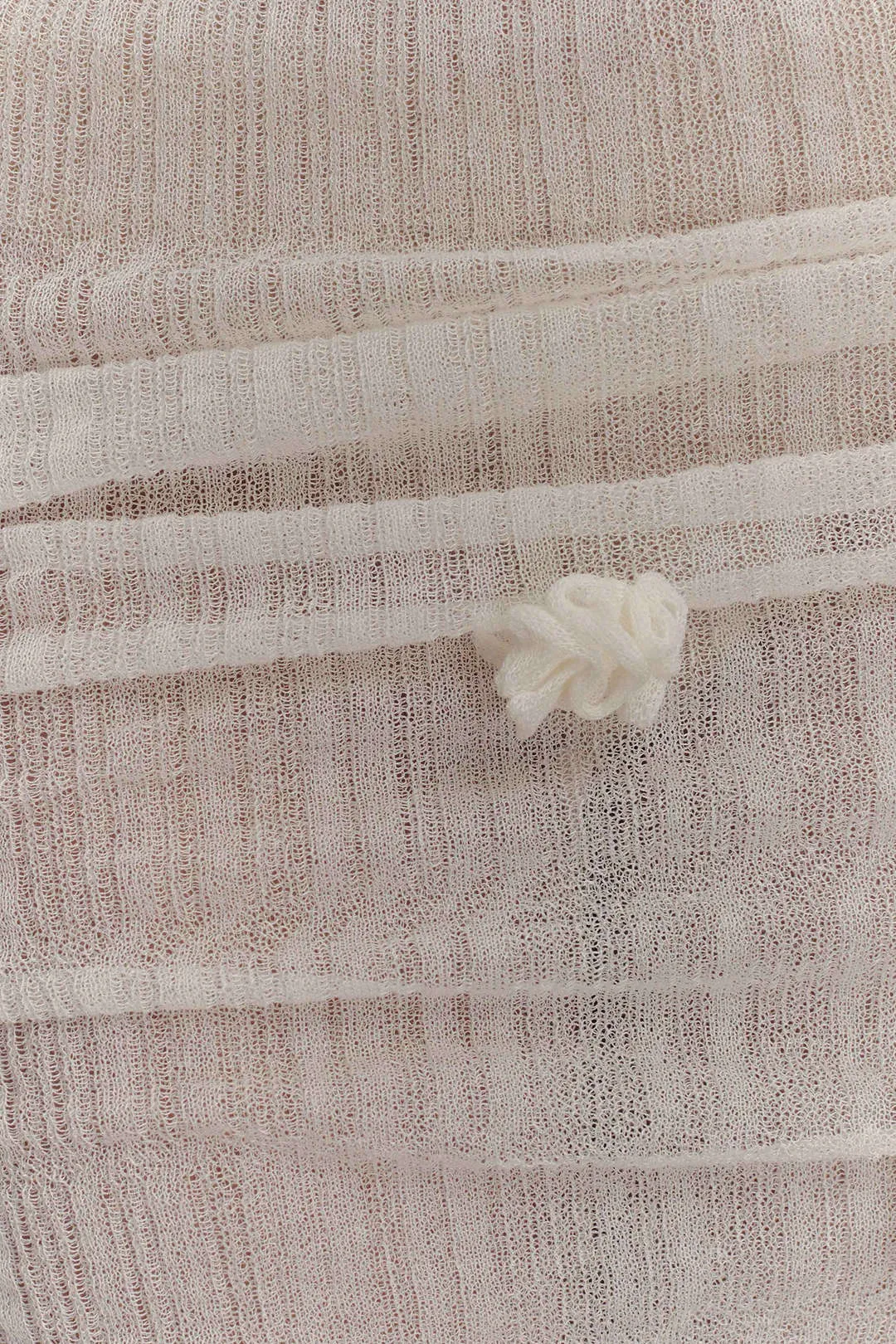 Ruched Sheer 3D Floral Skirt sold by Micas product image thumbnail 4