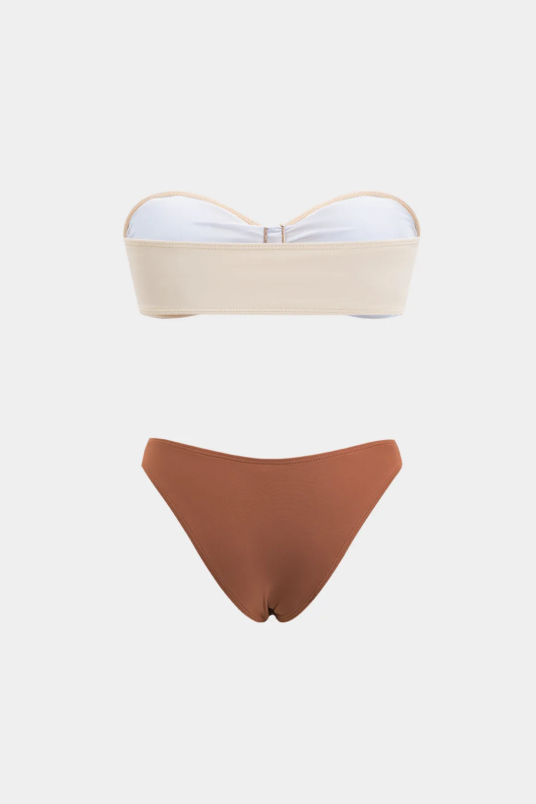 Metallisk ruched rygfri bikini -sæt sold by Micas product image thumbnail 2