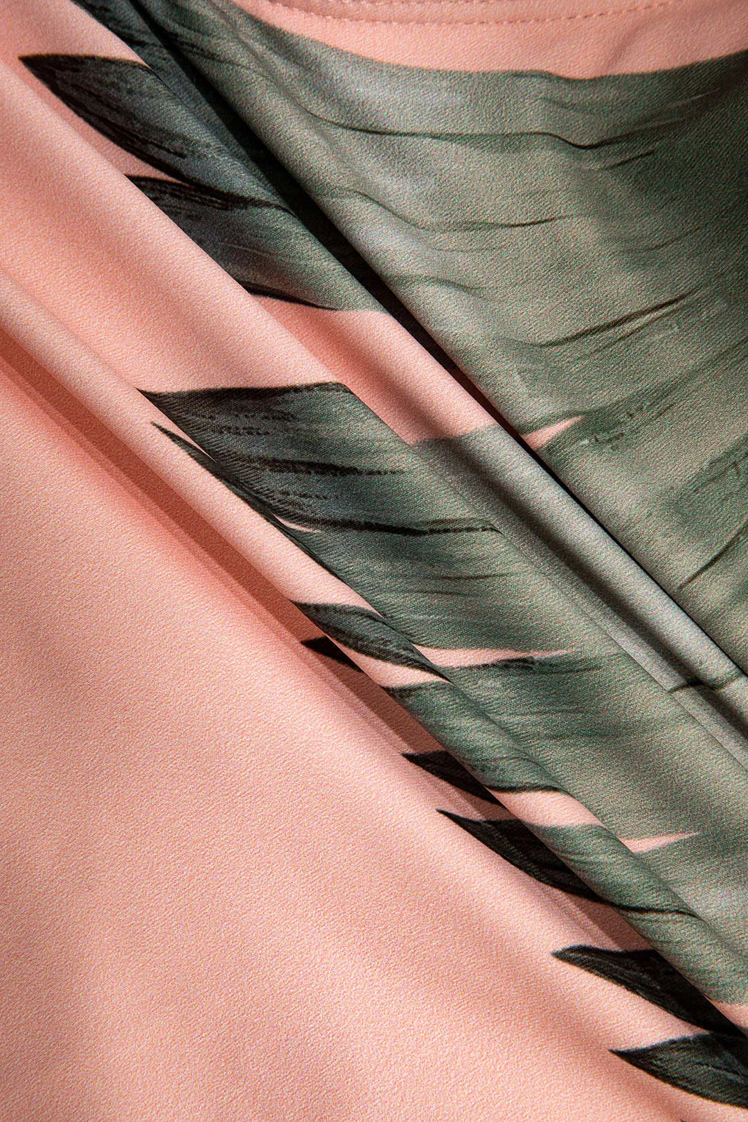 Tropisk print Ruched Crossed Twist Knot Backless Tummy Control I ét stykke badedragt sold by Micas product image thumbnail 3