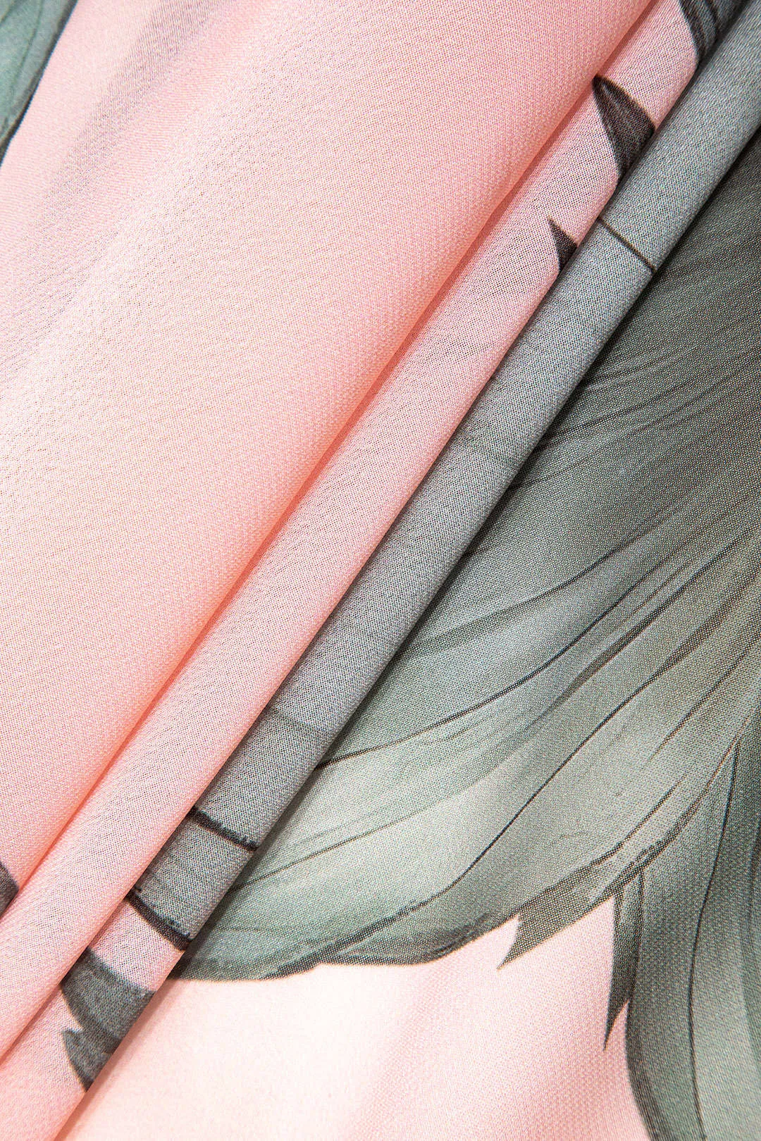 Tropisk print chiffon ruched tie knude cover up sold by Micas product image thumbnail 3