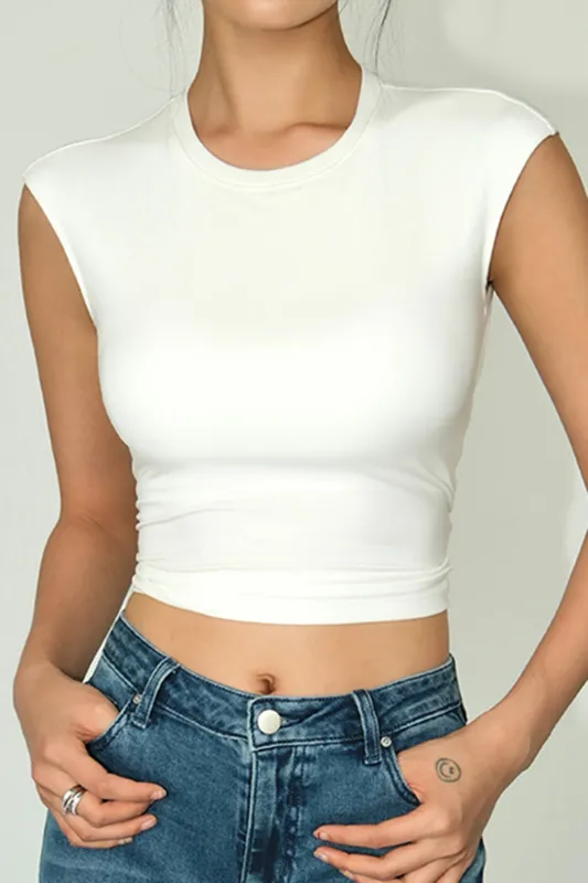 Twist Knot Backless Tank Top sold by Micas