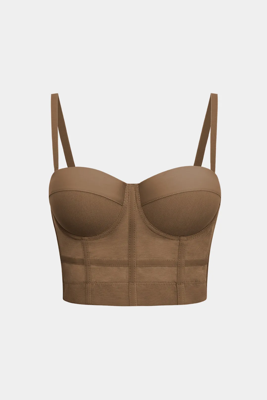 Plus størrelse mesh bustier korset cami top sold by Micas