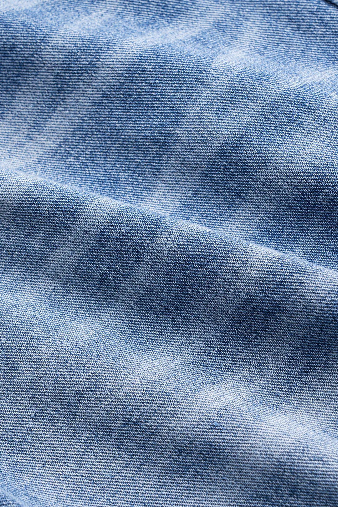 Denim knap lomme brede ben jeans sold by Micas product image thumbnail 4