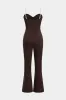 Kontrast udskåret lynlås slip jumpsuit sold by Micas