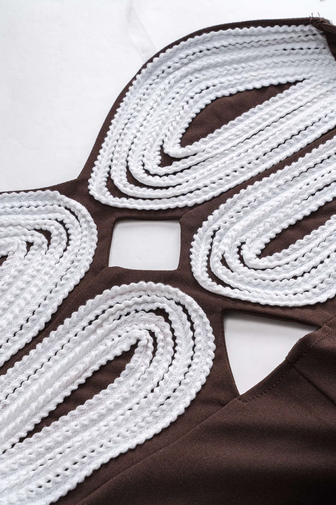 Kontrast udskåret lynlås slip jumpsuit sold by Micas product image thumbnail 3