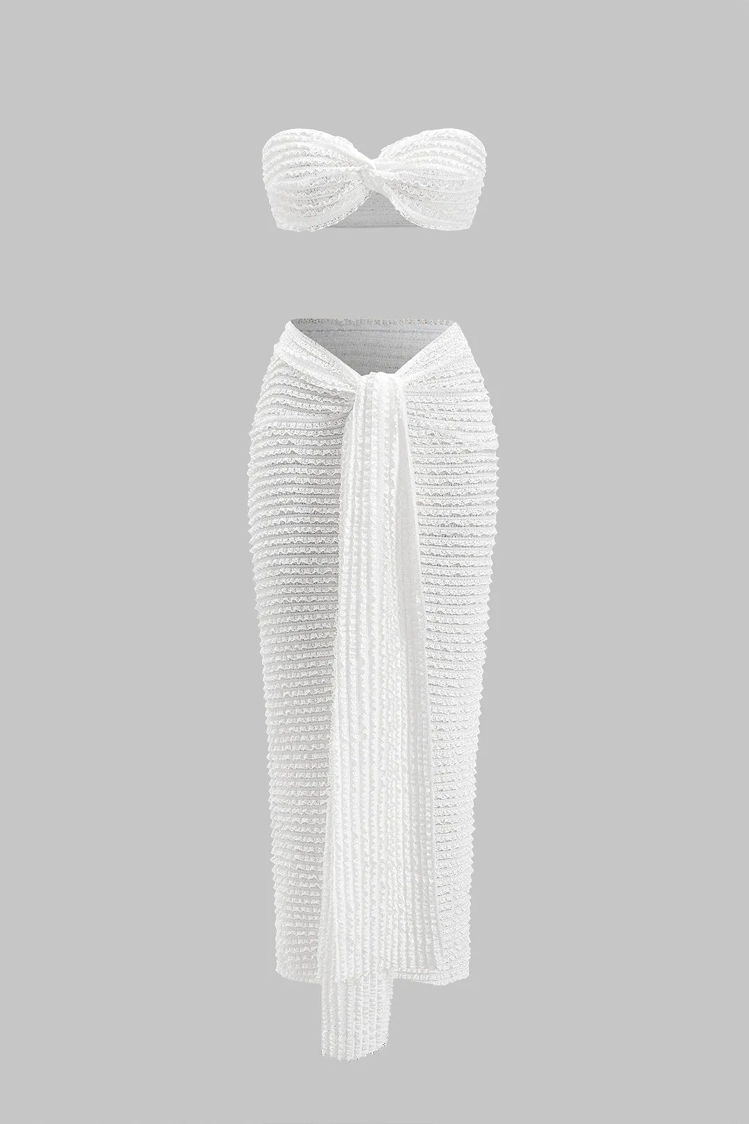 Twist Knot Tube top og nederdel sæt sold by Micas