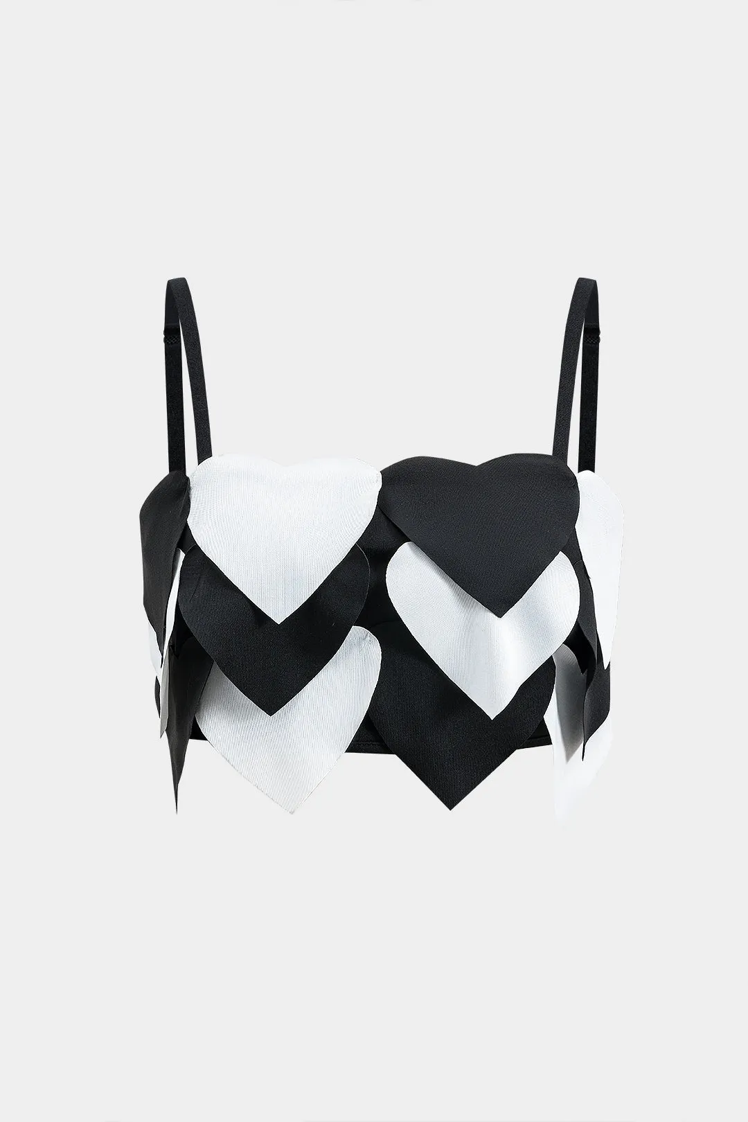 Kontrast hjerteform cami top og spalte nederdel sæt sold by Micas product image thumbnail 2