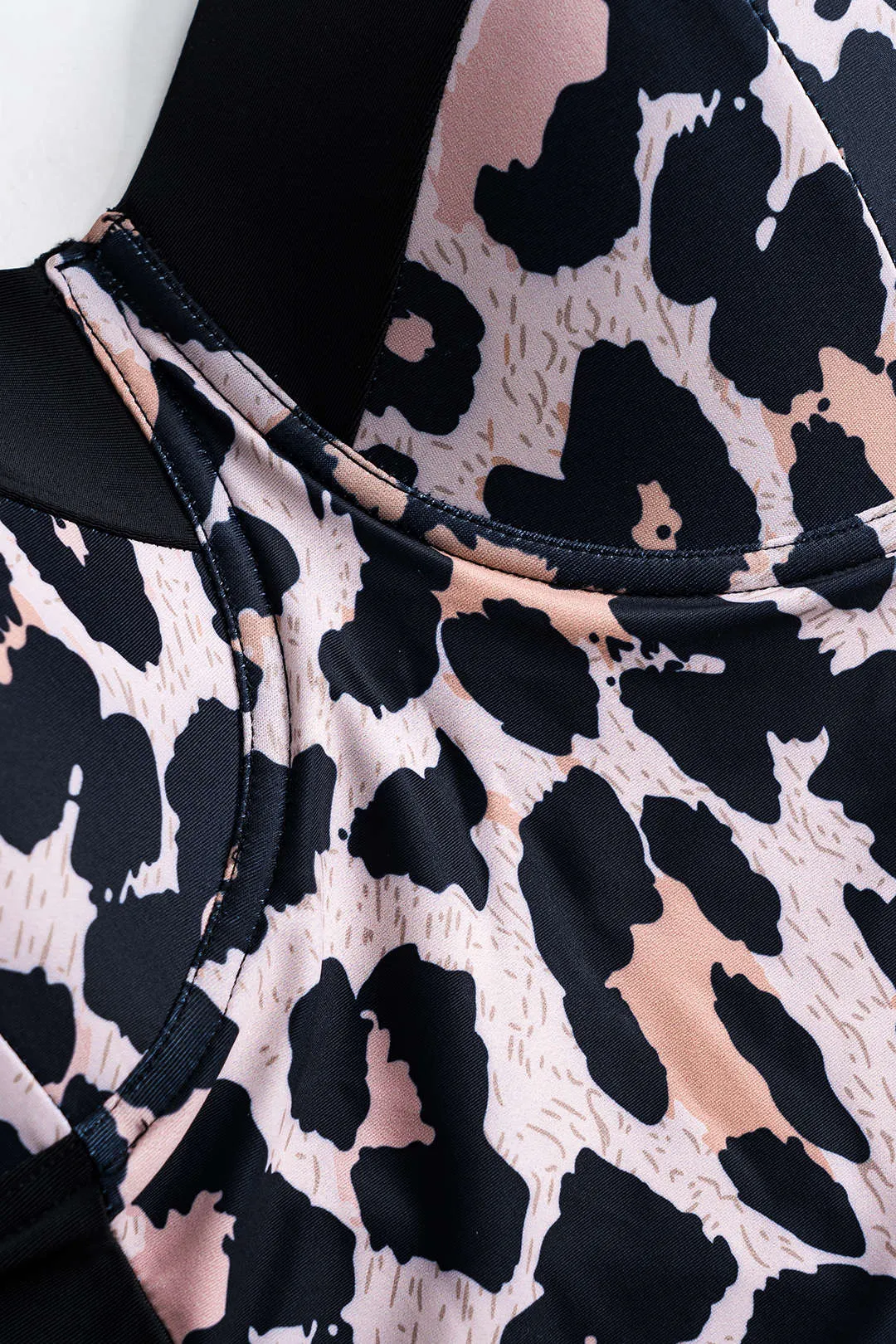 Plus størrelse leopardprint Bustier Tummy Control I ét stykke badedragt sold by Micas product image thumbnail 3