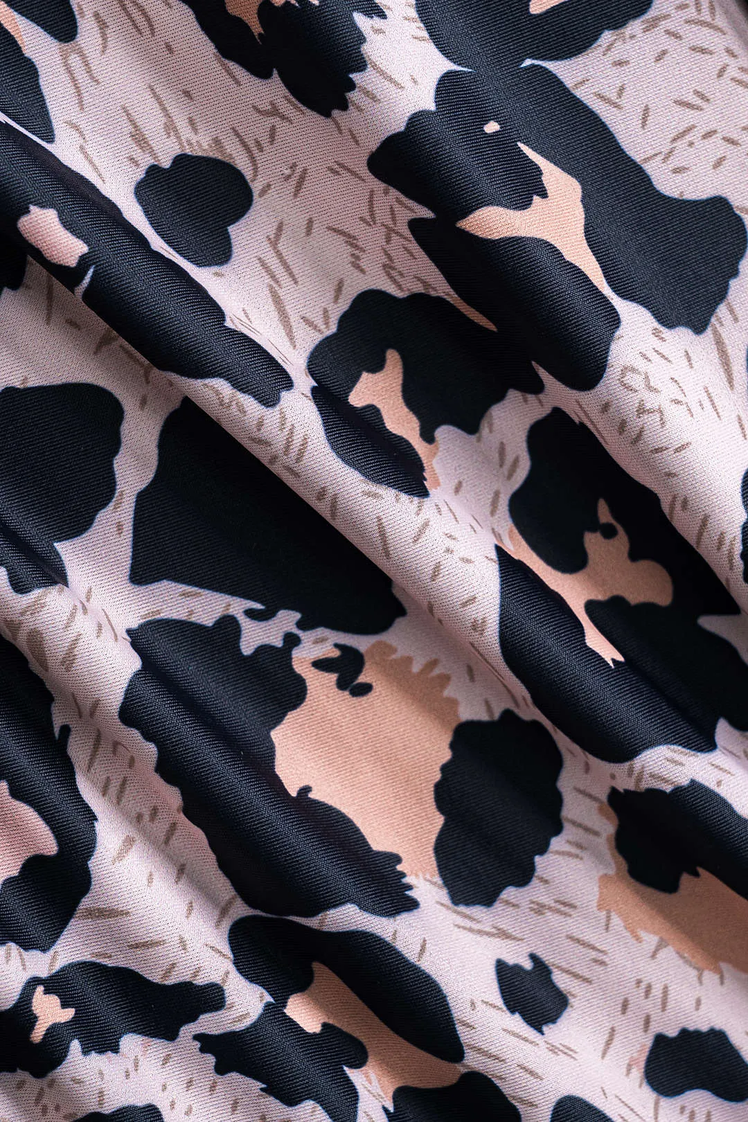 Plus størrelse leopardprint Bustier Tummy Control I ét stykke badedragt sold by Micas product image thumbnail 4