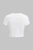 Brevprint kortærmet t-shirt sold by Micas