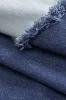 Kontrast denim patchwork -knap nederdel sold by Micas
