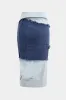 Kontrast denim patchwork -knap nederdel sold by Micas