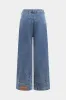 Denim vaskede knap brede ben jeans sold by Micas
