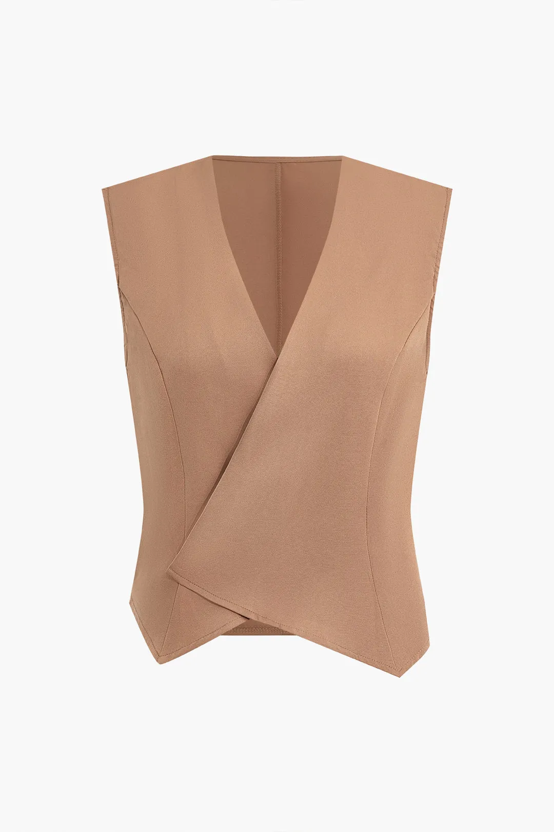 Krydset tank top og plisseret klap lomme brede benbukser sæt sold by Micas product image thumbnail 2