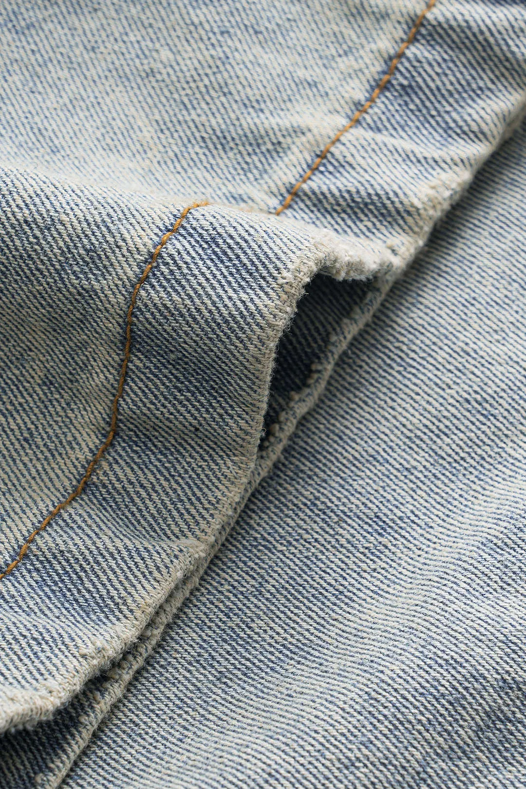 Denim vaskede knaplomme brede ben jeans sold by Micas product image thumbnail 5