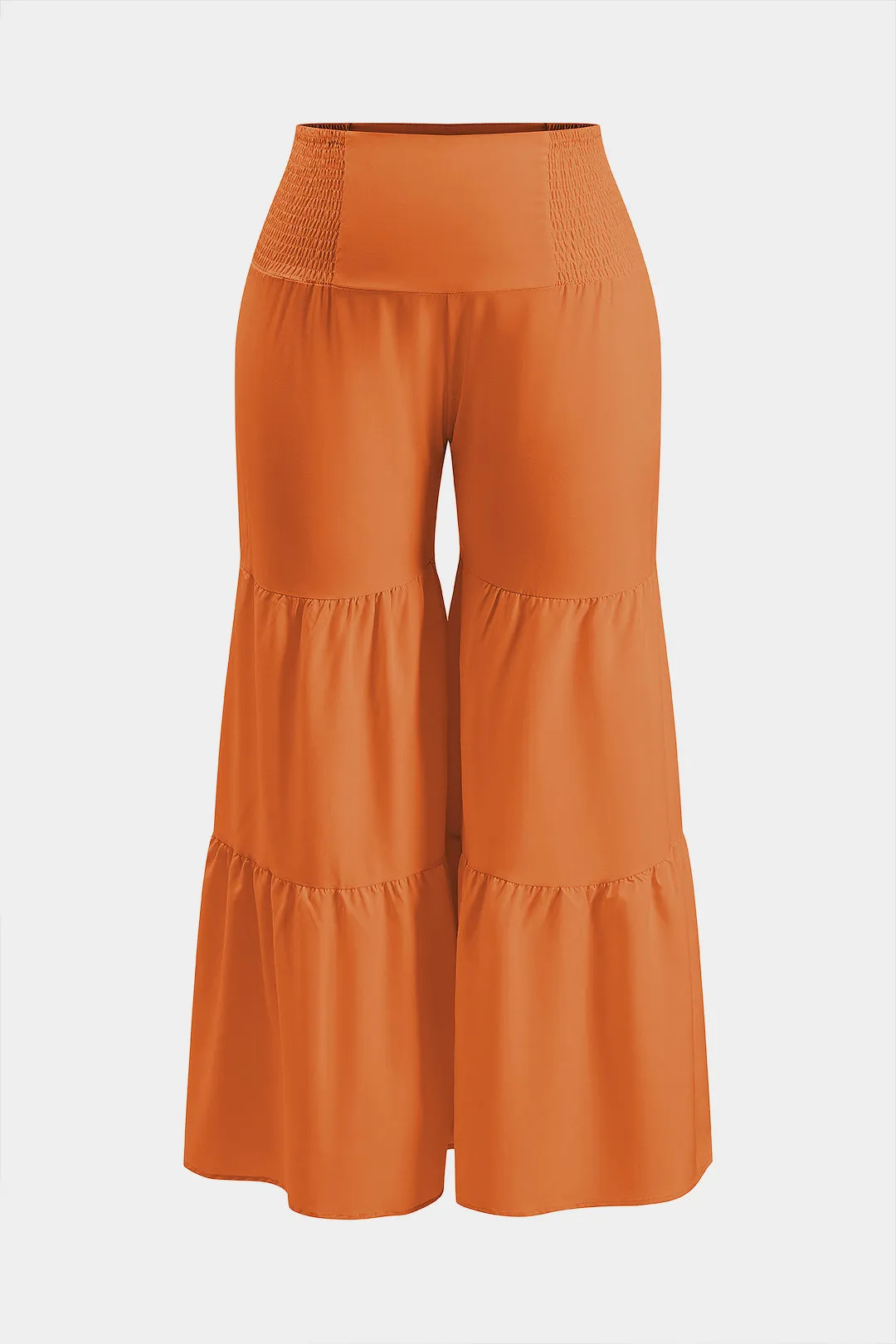 Plus Size Ruched Tie-Up Cami Top And Wide Leg Trousers Set sold by Micas product image thumbnail 4