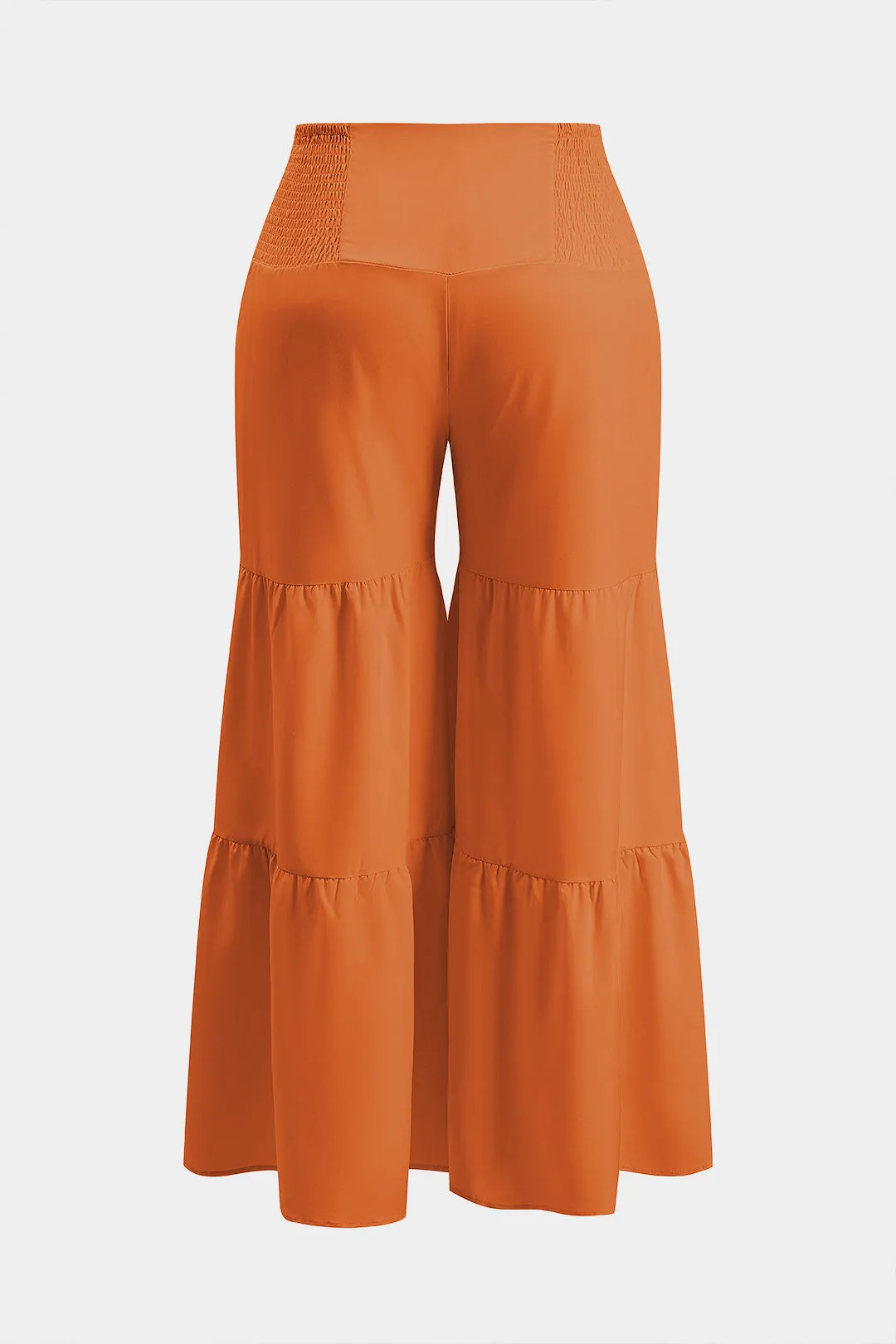 Plus Size Ruched Tie-Up Cami Top And Wide Leg Trousers Set sold by Micas product image thumbnail 5