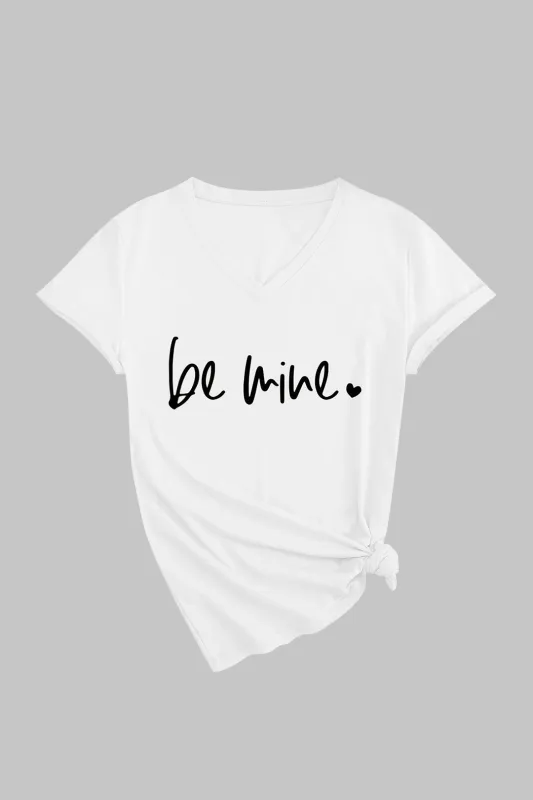 Brevprint kortærmet t-shirt sold by Micas