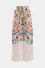 Blomsterprint Ruched Button Shirt og Wide Leg Bukser sæt sold by Micas