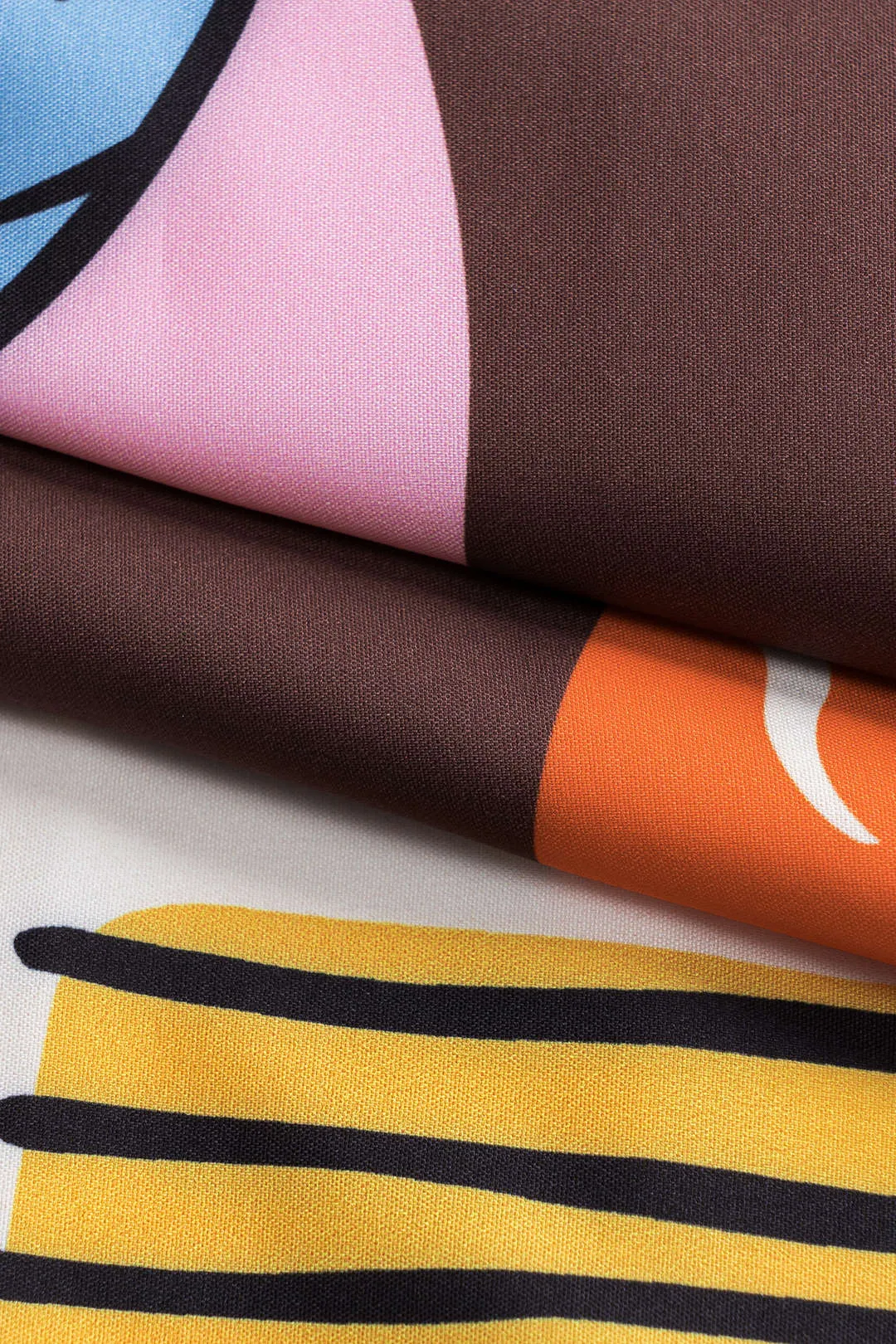 Abstrakt print Ruched Tie Front Slip Jumpsuit sold by Micas product image thumbnail 5