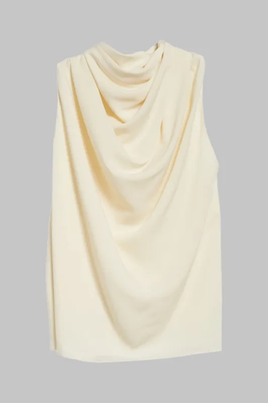 Ruched Cut Out Button Tank Top sold by Micas