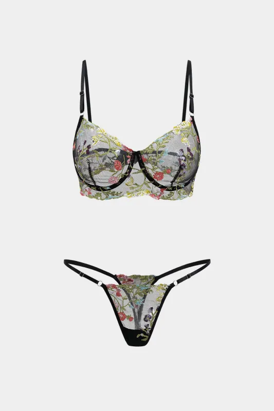 Jacquard Sheer Backless To-Piece Lingerie sold by Micas