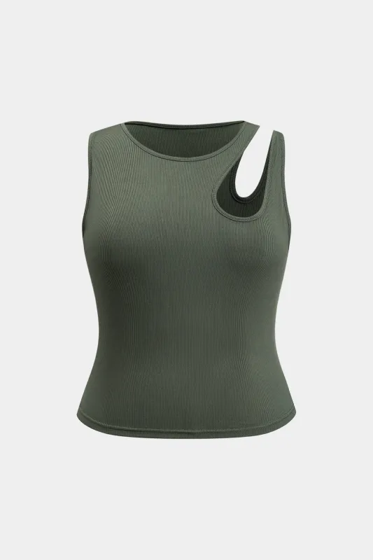 Plus størrelse udskåret tank top sold by Micas