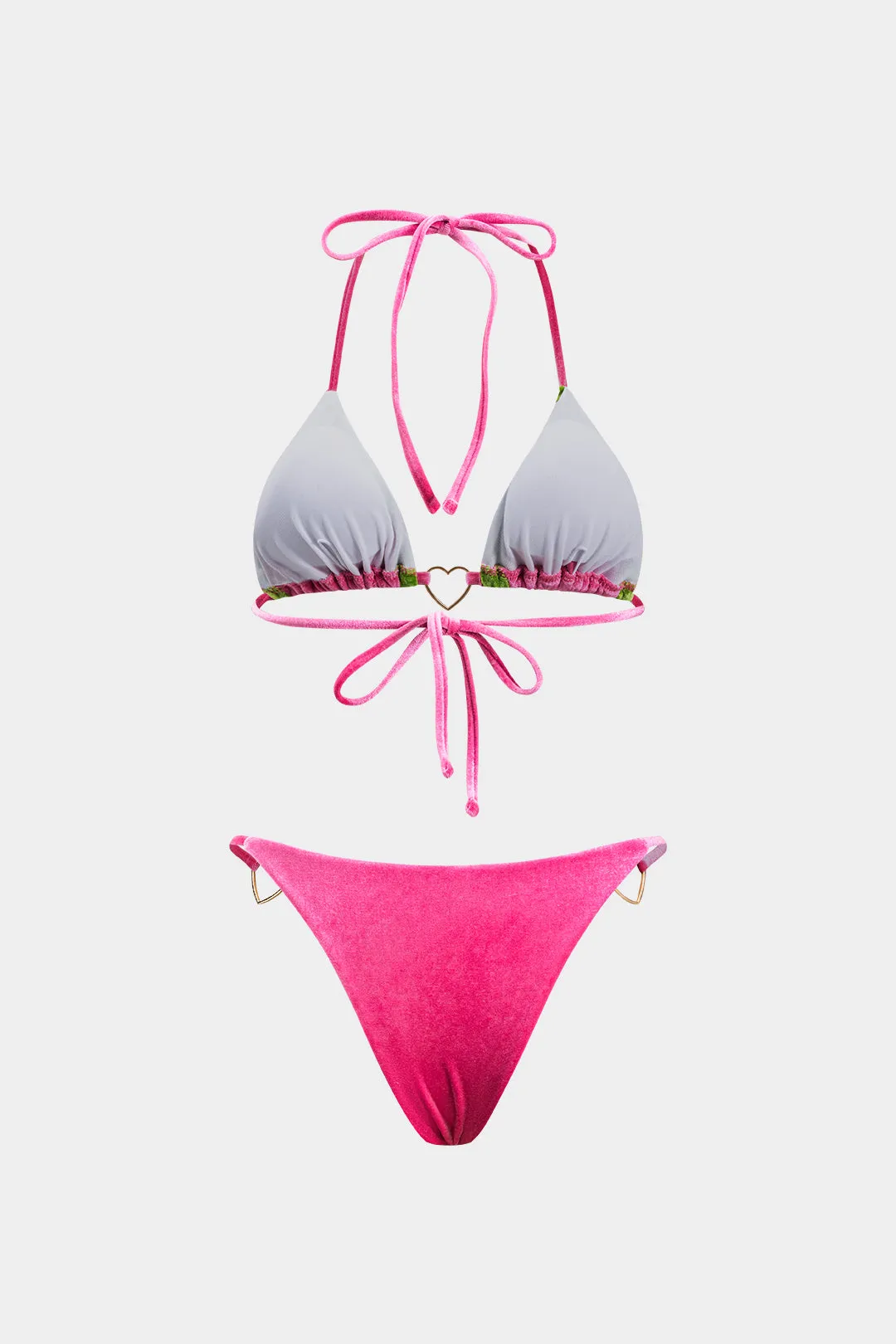 Velvet Metallic Patchwork Bikini Set sold by Micas product image thumbnail 2