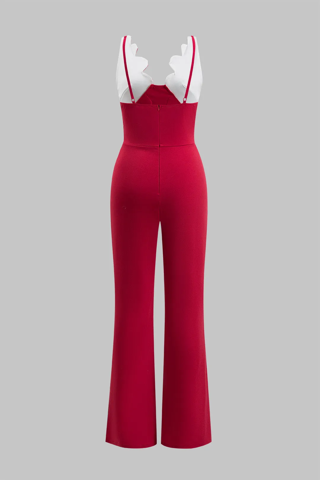 Patchwork V-hals jumpsuit sold by Micas product image thumbnail 2