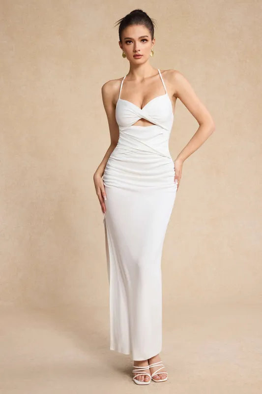 Cut Out Twist Knot Slip maxi kjole sold by Micas