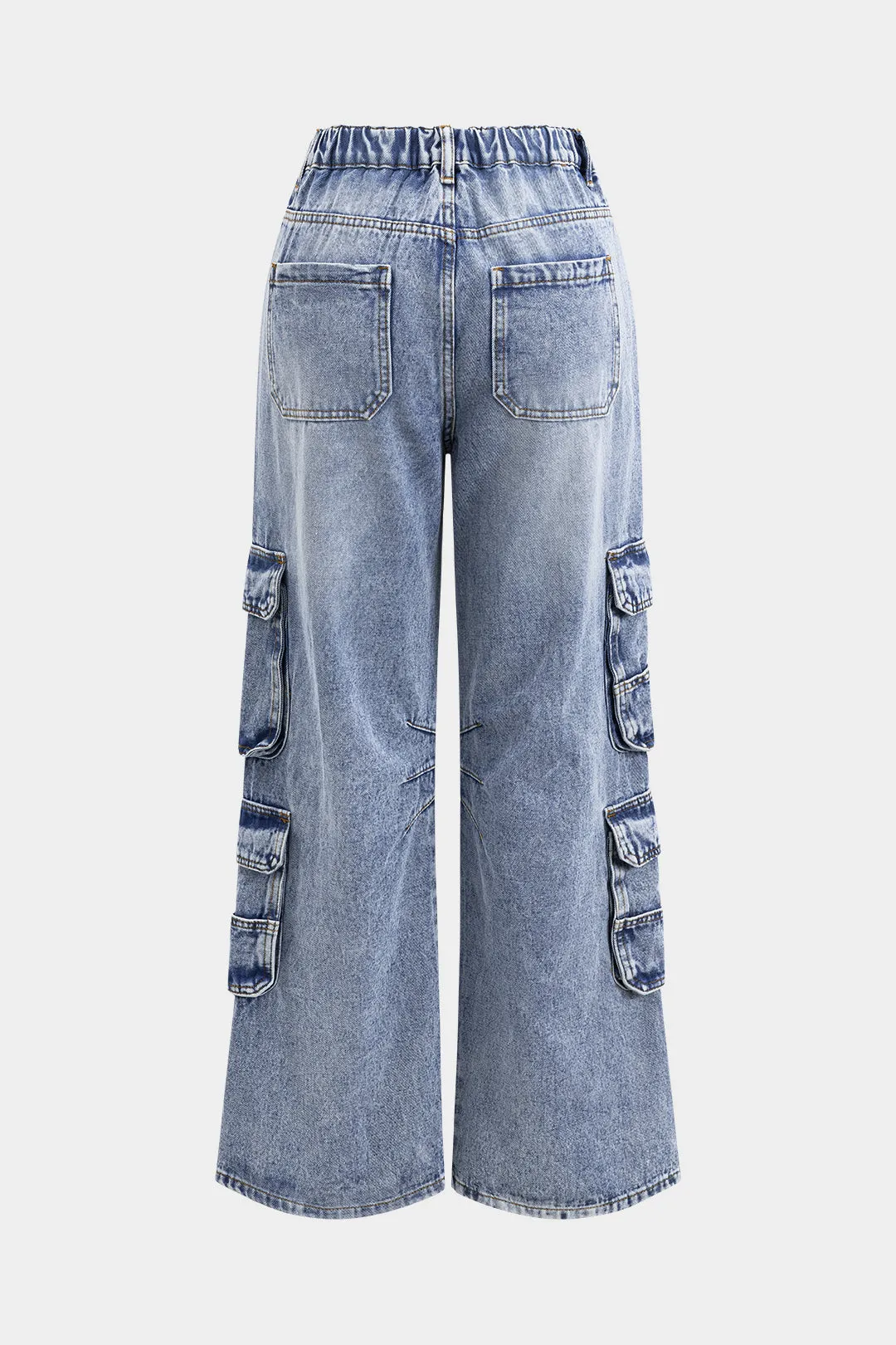 Denim klap lomme jeans sold by Micas product image thumbnail 2