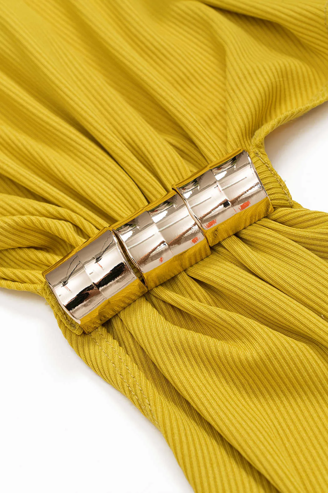 Metallisk detaljering Ruched Cowl Neck Mini Dress sold by Micas product image thumbnail 5