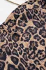 Leopard print ærmeløs rygfri stroppeløs mini kjole sold by Micas