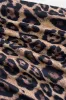 Leopard print ærmeløs rygfri stroppeløs mini kjole sold by Micas
