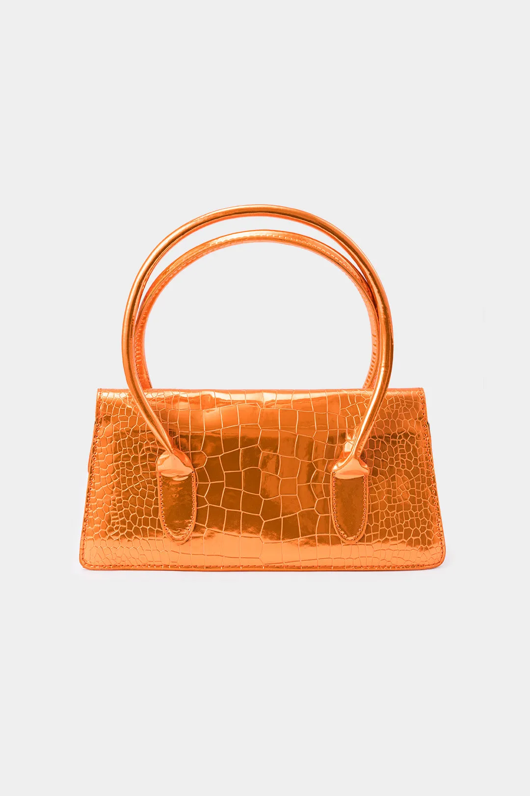 Lakoverfladehåndholdt skuldertaske sold by Micas