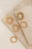 Metalgeometrisk beaded form ring sold by Micas