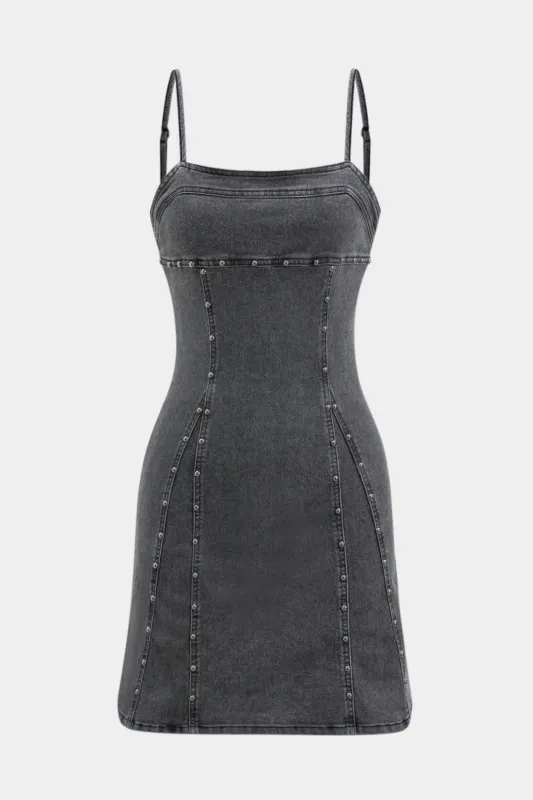 Grundlæggende denim ærmeløs kjole sold by Micas