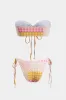 Trykt Strappy Tie-Up Bikini Set sold by Micas