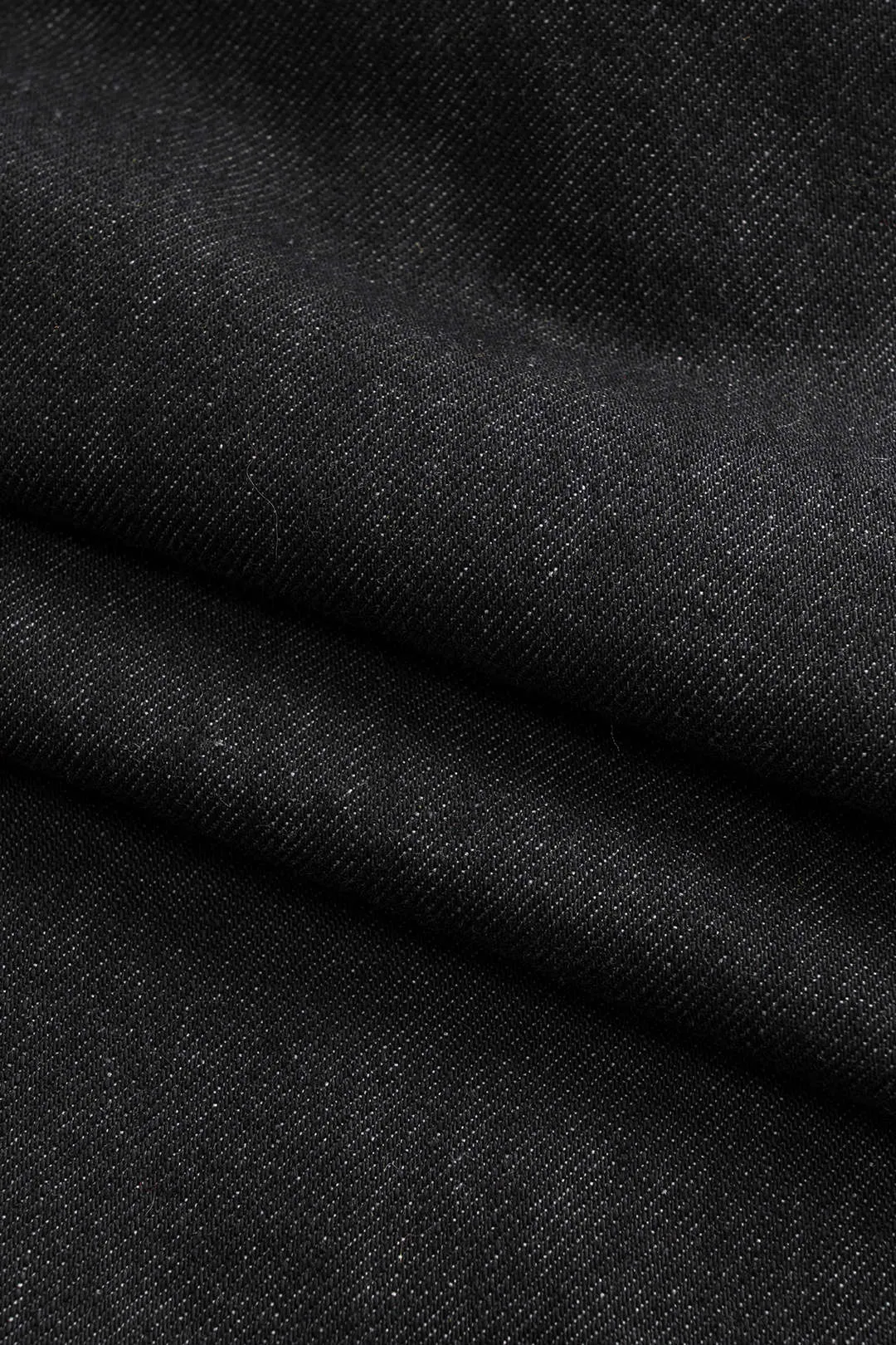 Brevprint denim Høj talje flettet brede ben tønde jeans sold by Micas product image thumbnail 4